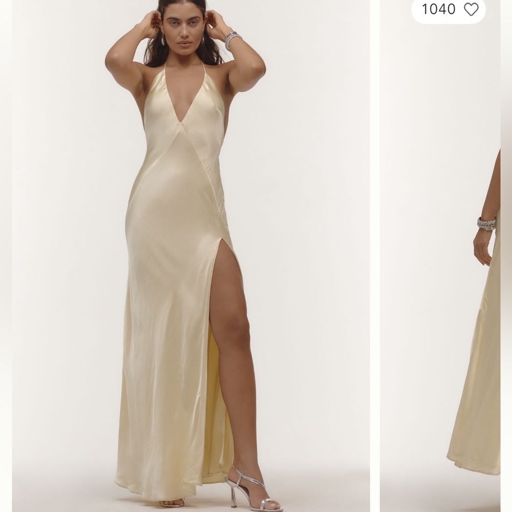 Bardot Yve Halter Dress Canary Yellow